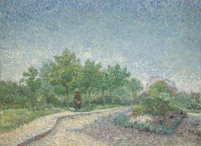 Vincent Van Gogh Corner in Voyer-d'Argenson Park at Asnieres Spain oil painting art